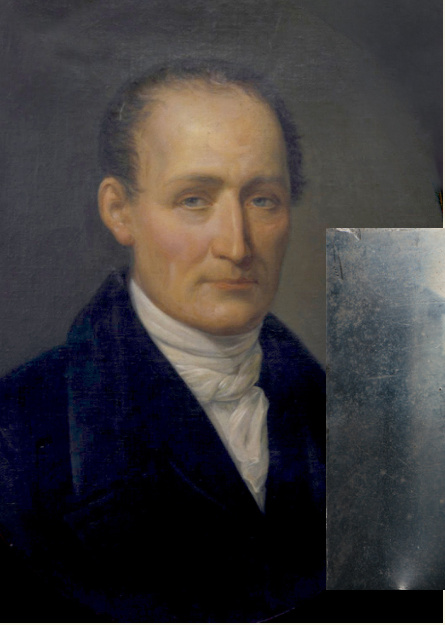 Portrait of Nicéphore Niépce and his View from the Window at Le Gras, 1826.