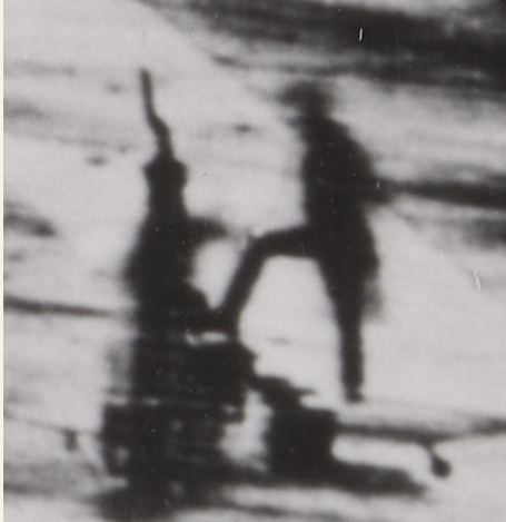 This image is part of a series of tests made by Daguerre, who photographed the same view from his studio window at different times of day. He titled this image “Eight O’Clock in the Morning”.